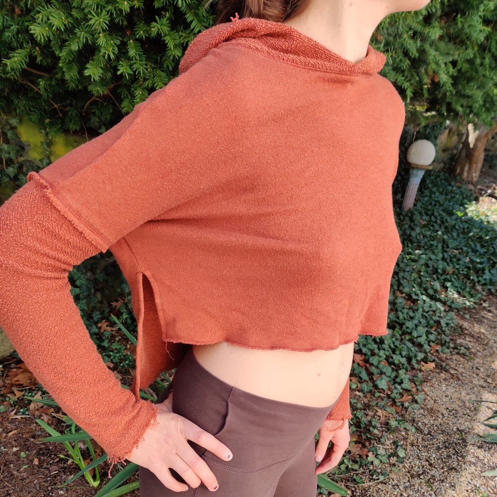 Urban Outfitters crop top with hood